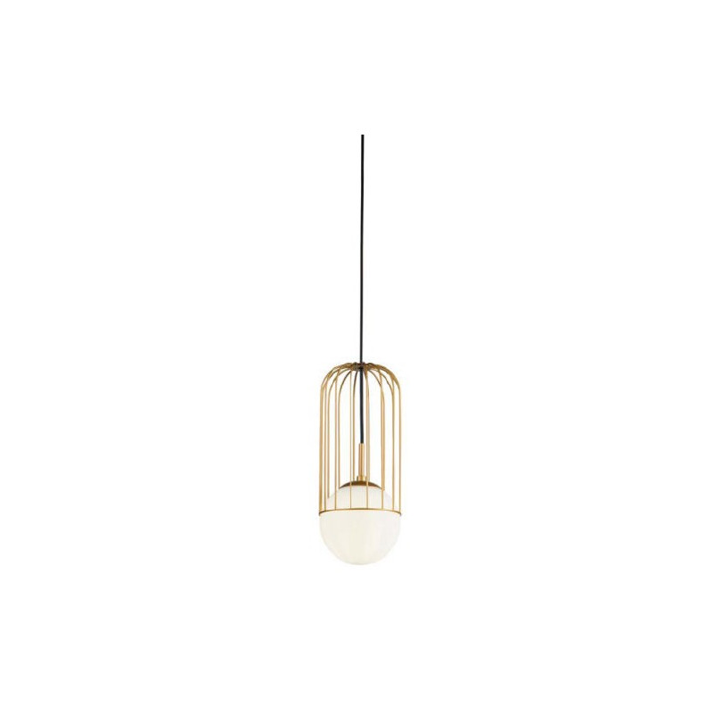 COLGANTE E27 ORO IP20 CABLE NEGRO
