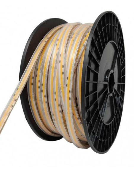 TIRA 12W LED COB 220V 3000º IP44  ROLLO 50 METROS