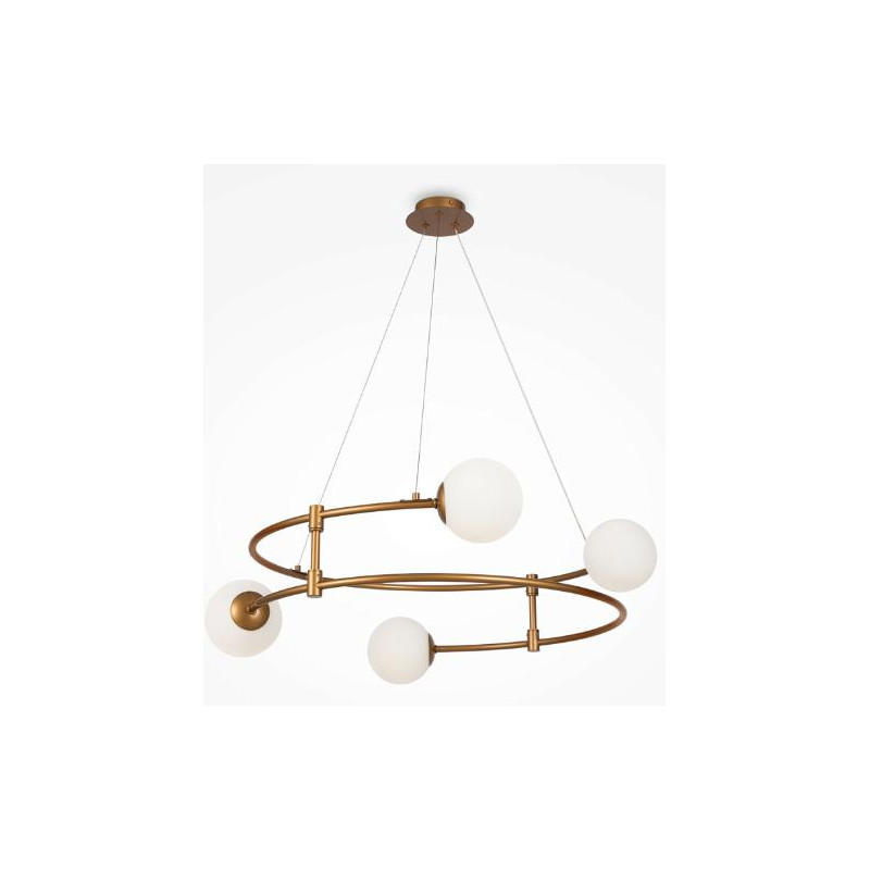 LAMPARA COLGANTE BALANCE ORO 4xG9
