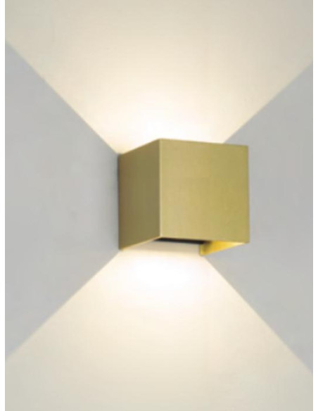 DAVOS  APLIQUE 12W ORO 2700ºK REGULABLE 10X10X10CM