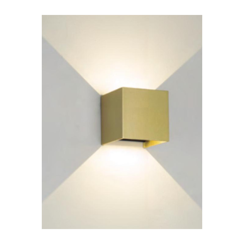 DAVOS  APLIQUE 12W ORO 3000ºK REGULABLE 10X10X10CM