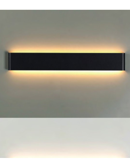 EGEO APLIQUE 20W NEGRO 3000ºK  610X90X35mm