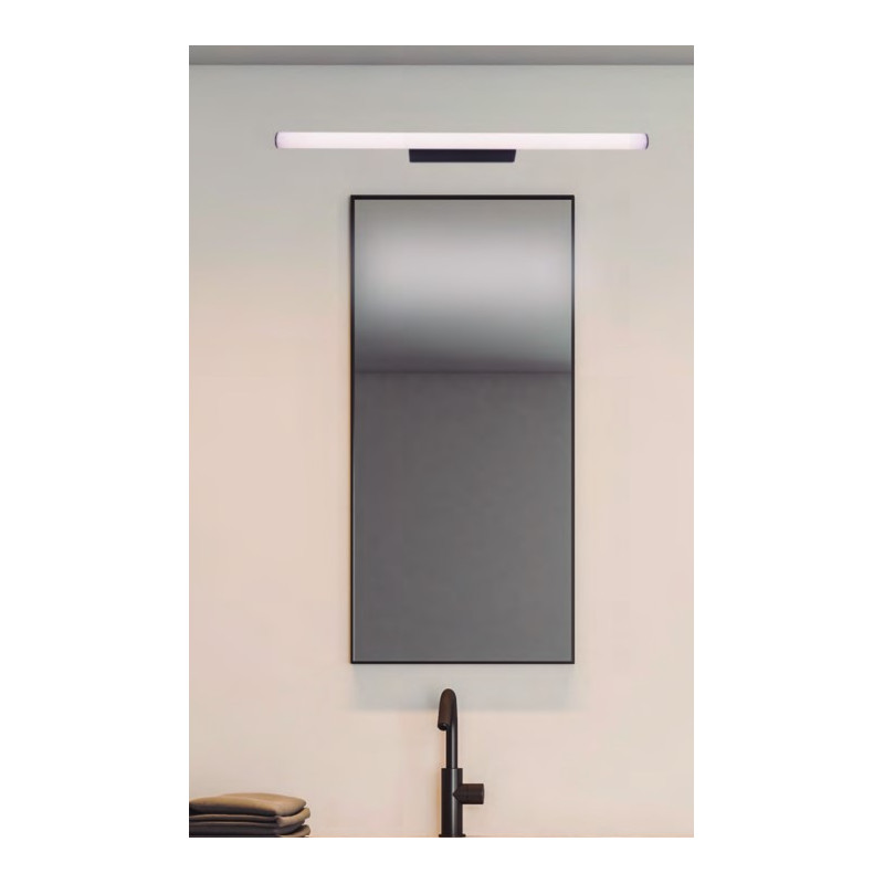 ILUMINA ESPEJO 18W NEGRO 4000ºK 892X40X95mm