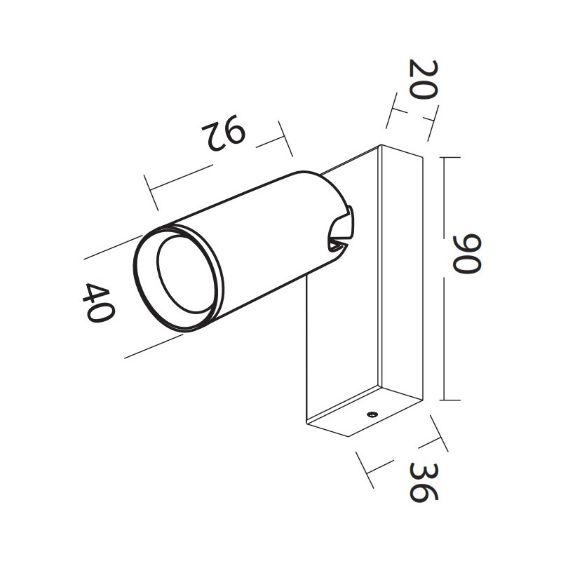 NAZARÉ FOCO MINI 1 LUZ NEGROÇO SIN...