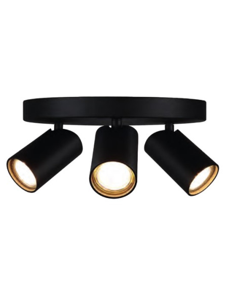 SAL NEGRO * PLAFON REDONDO 3L*GU10