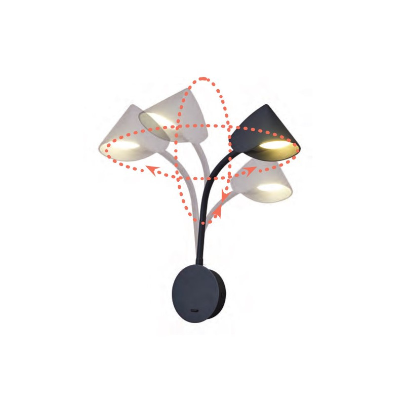 GOA * APLIQUE LED BRAZO LECTOR 7,5W...