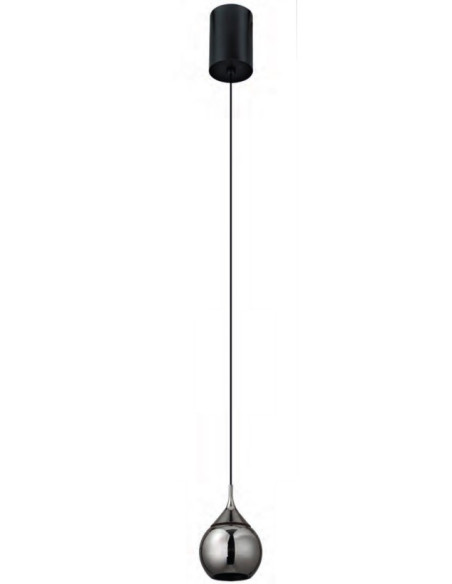 DROP  COLGANTE LED 7W NEGRO PERLA 3000ºK