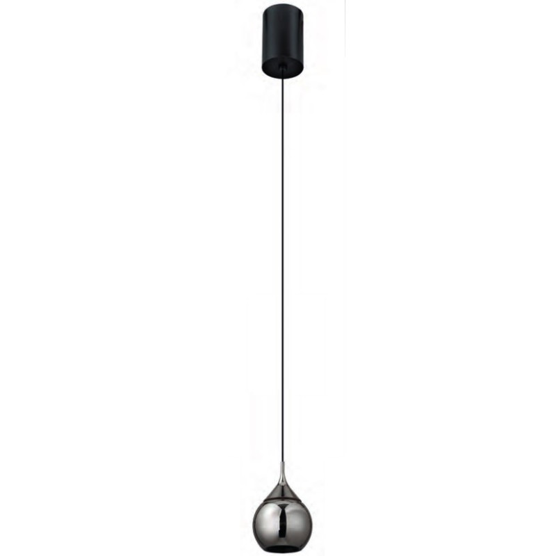 DROP  COLGANTE LED 7W NEGRO PERLA 3000ºK