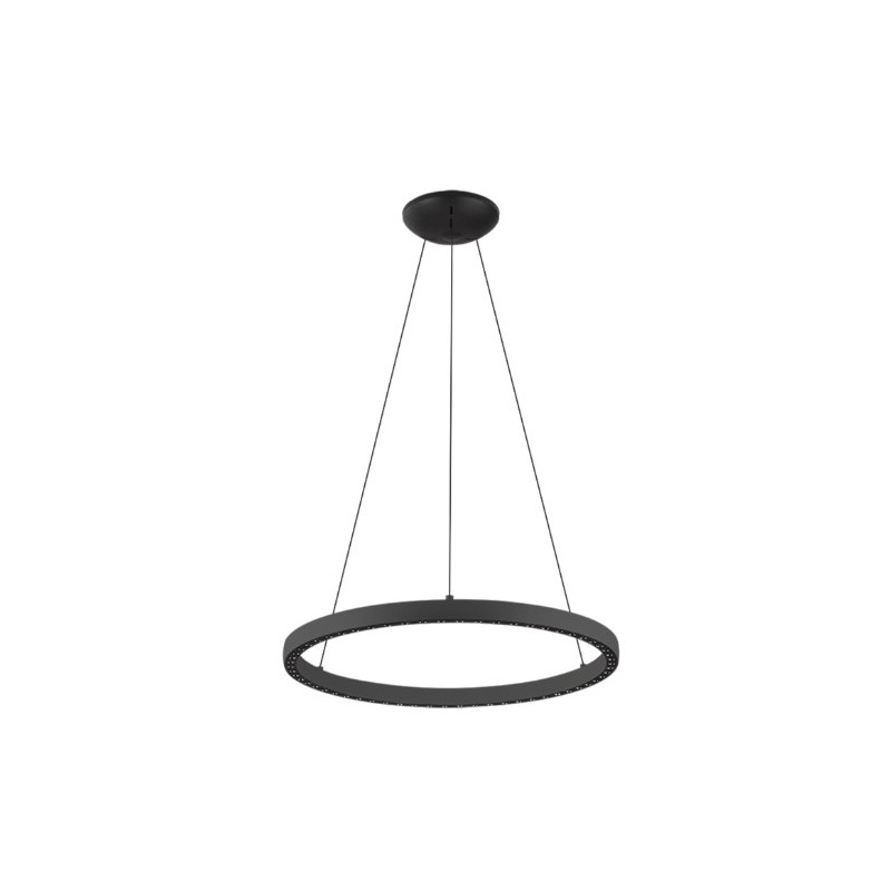 RIUMAR * COLGANTE LED 40 15W D 62CM 3000K NEGRO