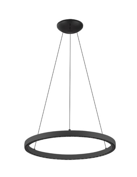 RIUMAR * COLGANTE LED 40 15W D 62CM 3000K NEGRO