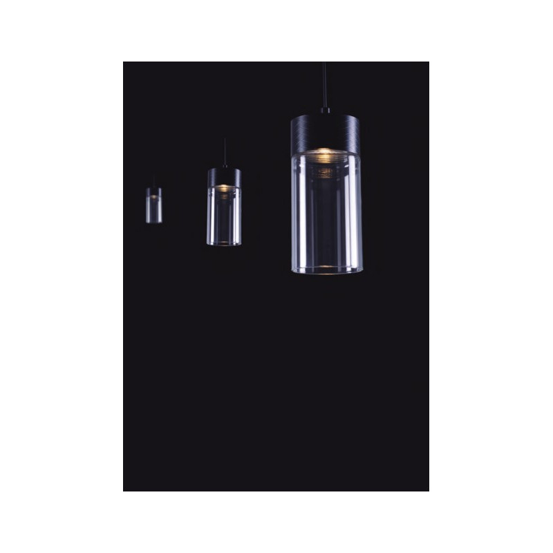 GRUISSAN  COLGANTE 5W TRANSPARENTE 3000ºK  NEGRO