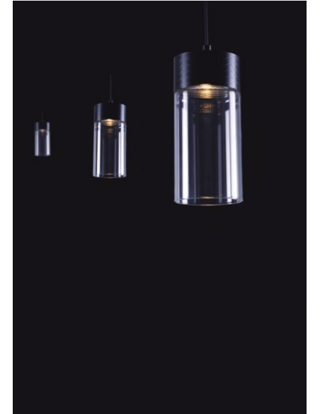 GRUISSAN  COLGANTE 5W TRANSPARENTE 3000ºK  NEGRO