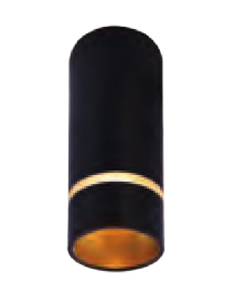 SPLIT  CILINDRO MINI NEGRO GU10 SIN BOMBILLA 102X