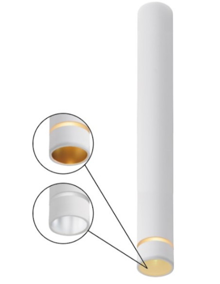  SPLIT * CILINDRO MINI GU10 BLANCO 302X40mm