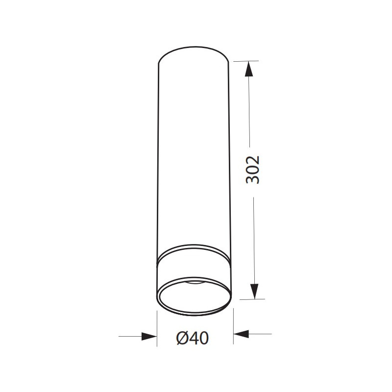 SPLIT" CILINDRO MINI GU10 SIN...