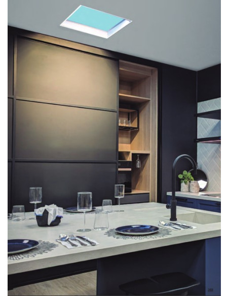 PANEL 60W EMPOTRAR AZUL 4500ºK 60X60 RETRANQUEADO