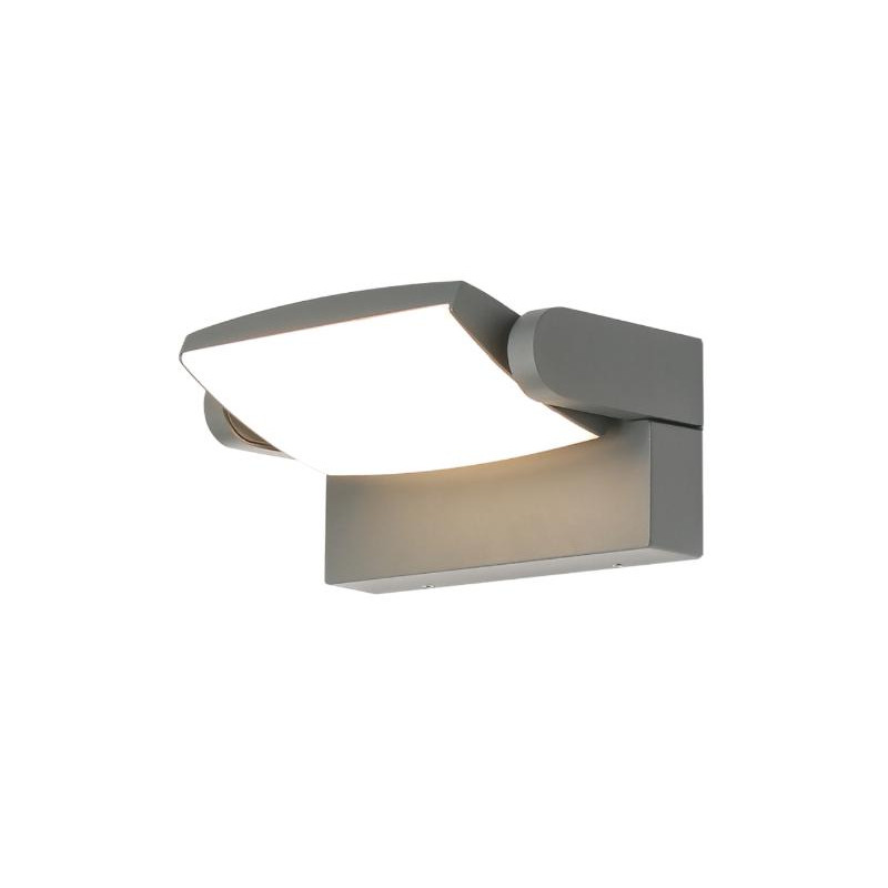 HOOD * APLIQUE LED 12W 3000K GRIS OSCURO