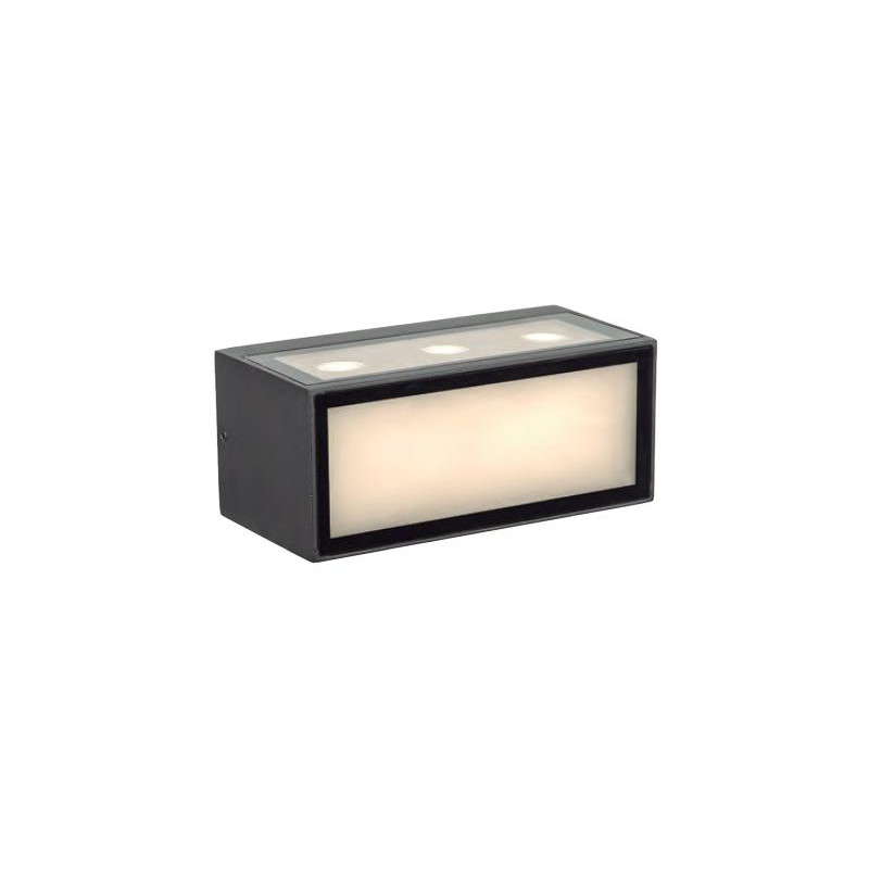 CANCUN * APLIQUE LED IP65 10 5W 3000K GRIS OSCURO