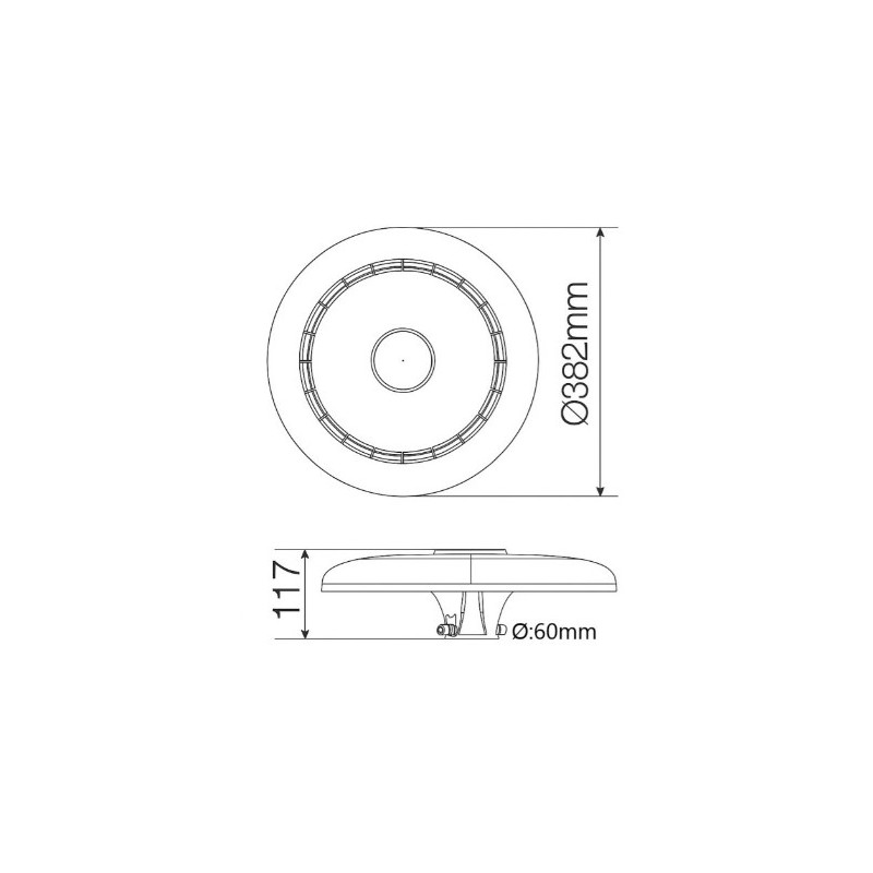 FAROLA PLACA LED CCT 40W-60W-80W CHIP...