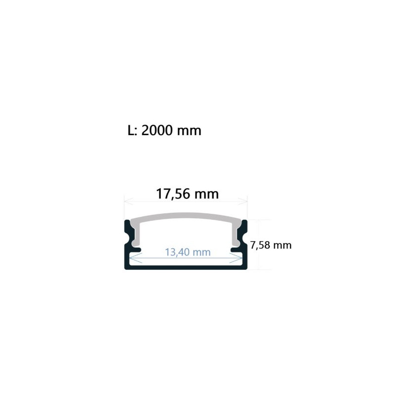 LUMINARIA LINEAL LED 2 METROS 20W 12V...