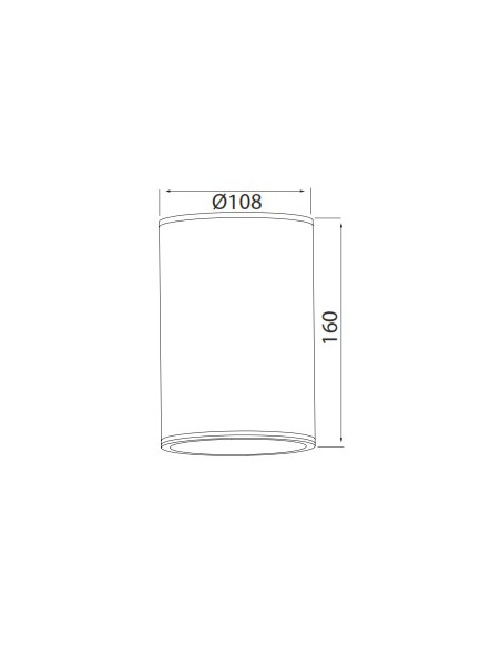 VOLCANO * FOCO SUPERFICIE IP54 1L*E27 GRIS OSCURO 2