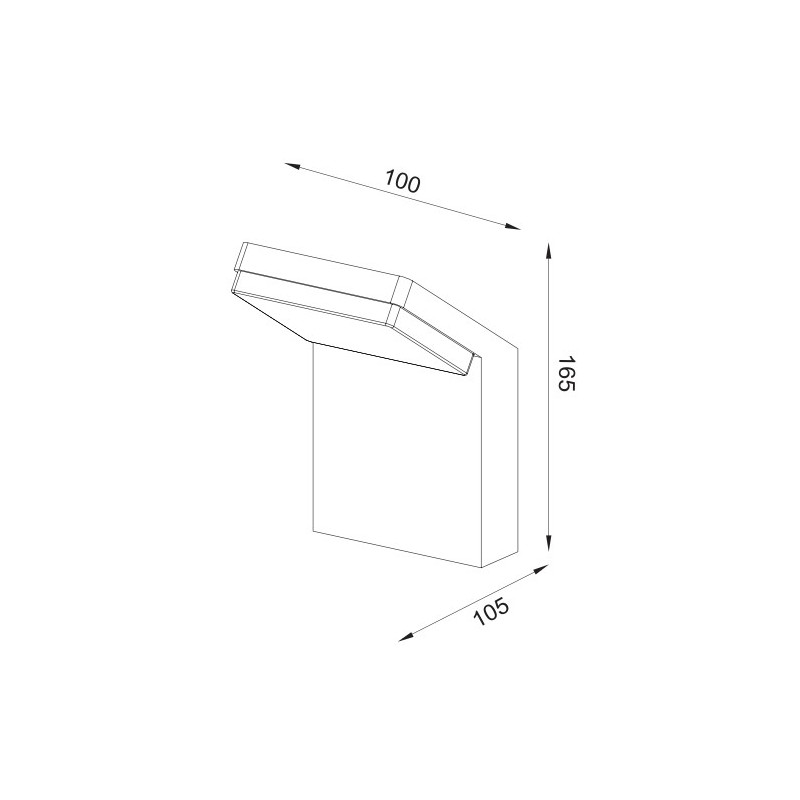 ALPINE * APLIQUE EXTERIOR BLANCO LED...