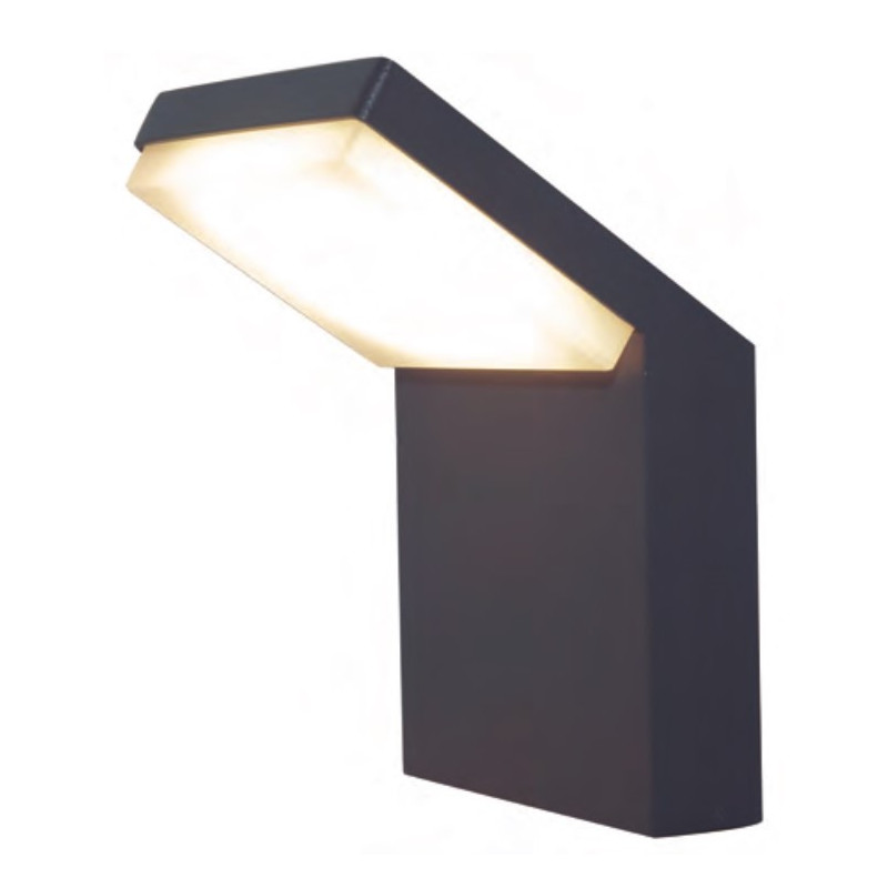 ALPINE * APLIQUE EXTERIOR GRIS OSCURO LED IP65 