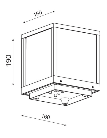 UTAH * SOBREMURO 1L E27 BLANCO IP65 2
