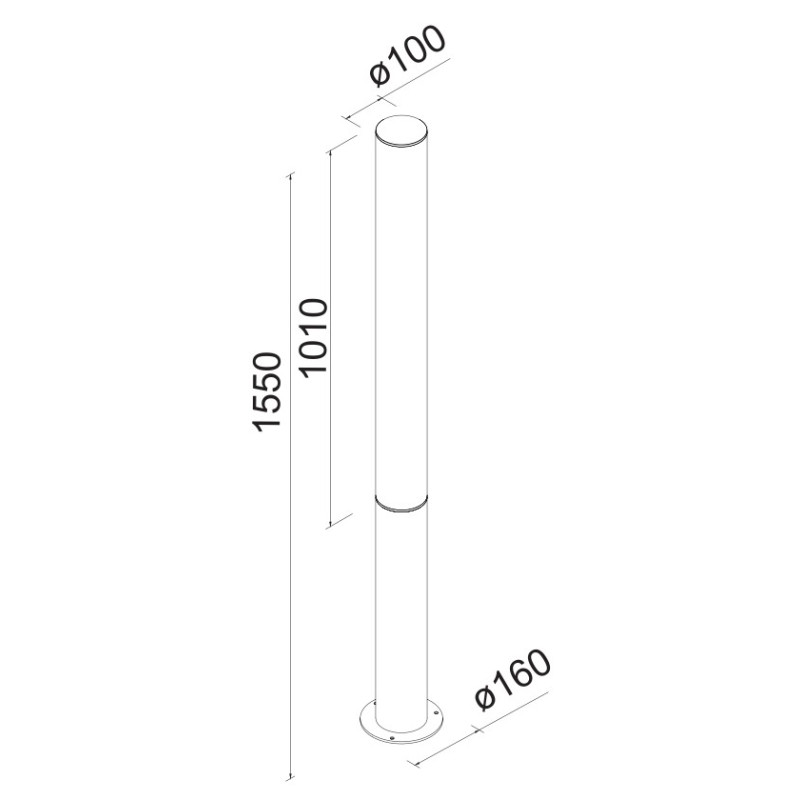 GANT * BOLARDO BALIZA 155CM EXTERIOR...