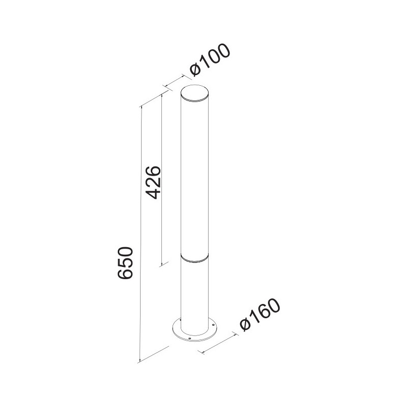 GANT * BOLARDO BALIZA 65CM EXTERIOR...