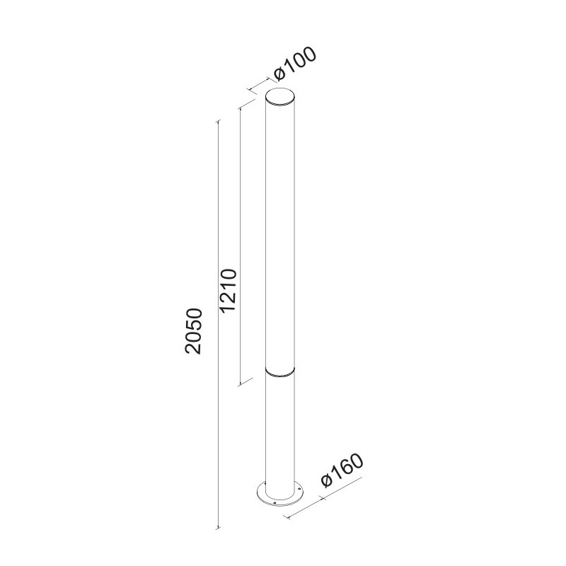 GANT * BOLARDO BALIZA 205CM EXTERIOR...