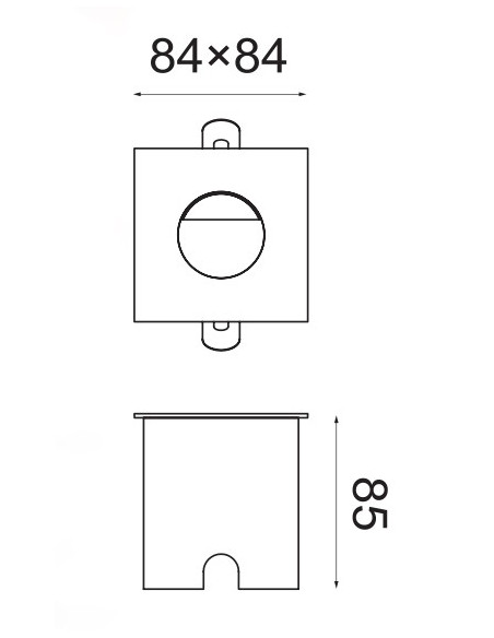 ASPEN 3W SEÑALIZADOR GRIS EXTERIOR 3000ºK 2