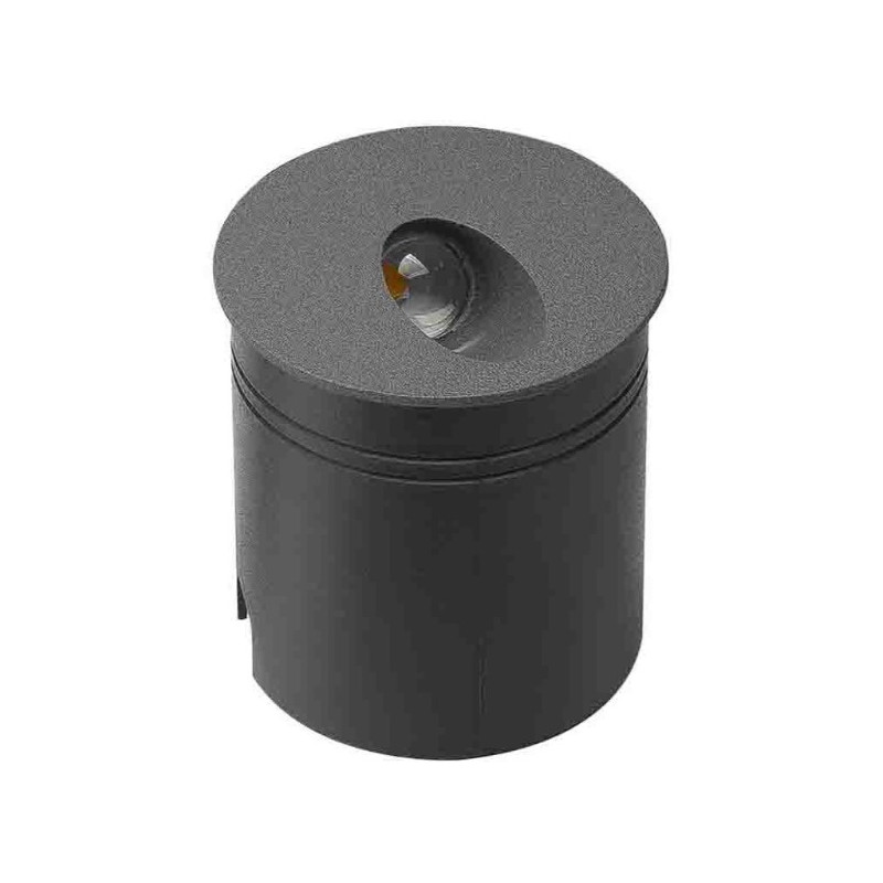 ASPEN * SEÑALIZADOR REDONDO 3W 3000K NEGRO