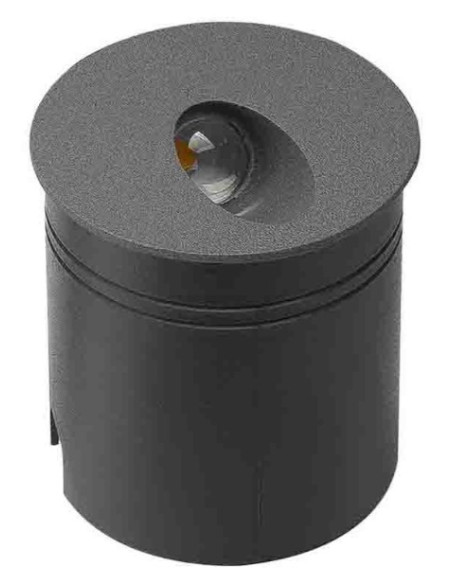 ASPEN * SEÑALIZADOR REDONDO 3W 3000K NEGRO