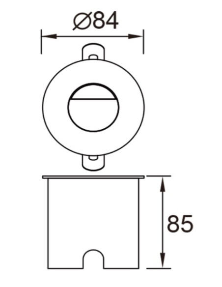 ASPEN * SEÑALIZADOR REDONDO 3W 3000K NEGRO 2