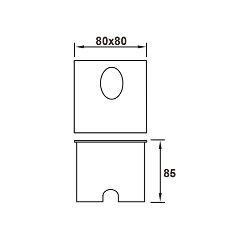 ASPEN * SEÑALIZADOR CUADRADO 3W 3000K...