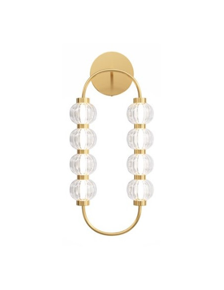 AMULETO  APLIQUE 16W CRISTAL 3000ºK 606X278X145mm