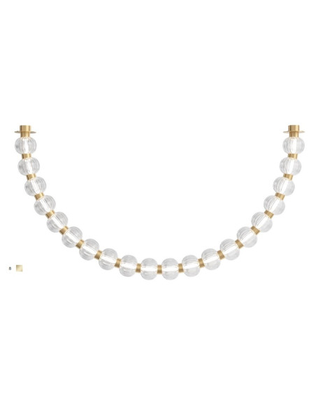 AMULETO LAMPARA COLGANTE CRISTAL 3000ºK 636X1500mm