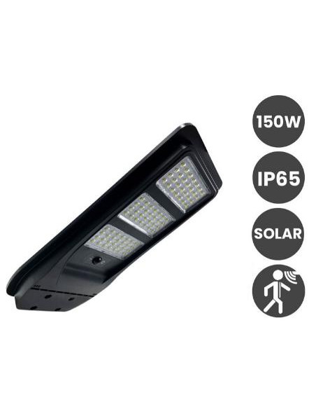 FAROLA LED SOLAR 150W IP65 SENSOR PIR 5700K