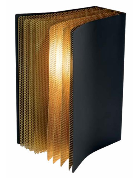 LIVRET SOBREMESA E14 NEGRO METAL LIBRO