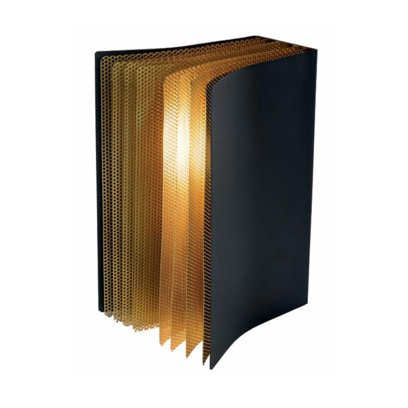 LIVRET SOBREMESA E14 NEGRO METAL LIBRO
