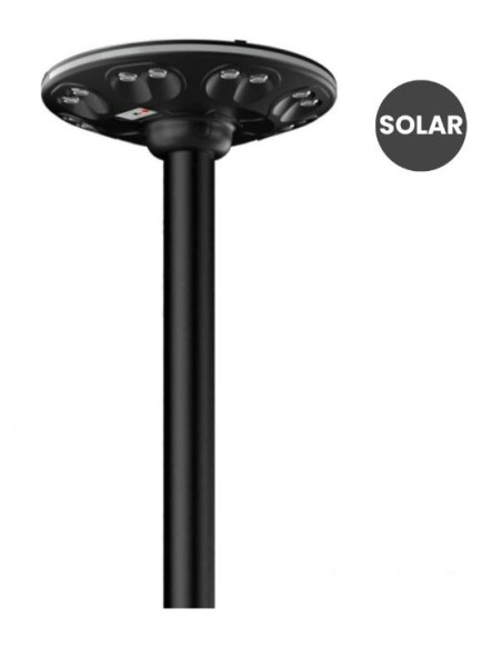 FAROLA SOLAR LED CON MANDO CONTROL