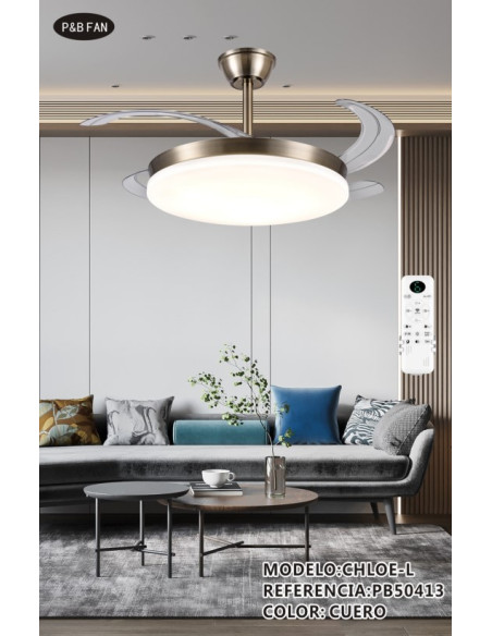 CHLOE L VENTILADOR 72W REG RECTRACTIL CCT CUERO