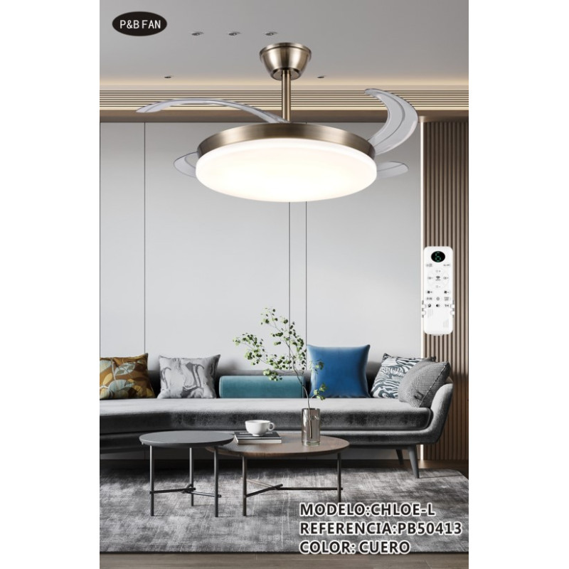 CHLOE L VENTILADOR 72W REG RECTRACTIL CCT CUERO