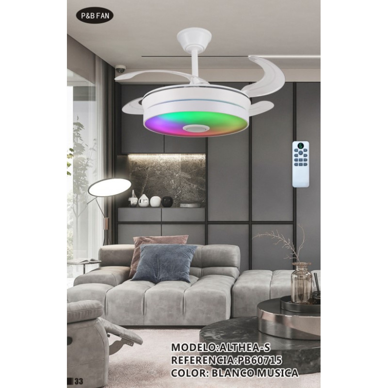 VENTILADOR DC ALTHEA S  RET 36 36W BLANCO 6 VEL  R