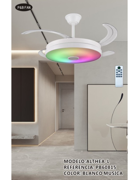 VENTILADOR DC ALTHEA L  36 36W BLANCO 6 VEL  CCT