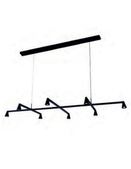 AFRICA  LAMPARA 42W NEGRA DIMABLE TRIAC 3000ºK