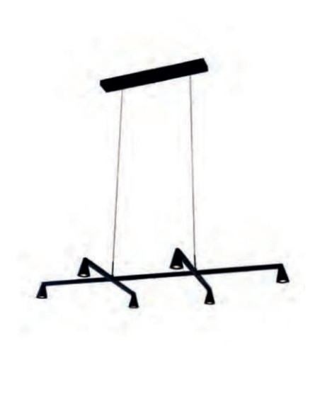 AFRICA  LAMPARA 29W NEGRA DIMABLE TRIAC 3000ºK