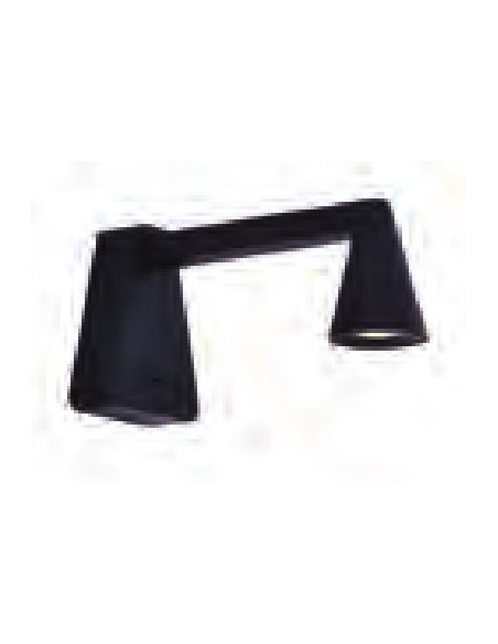 AFRICA  APLIQUE 5W NEGRO 3000ºK  190X80X100mm