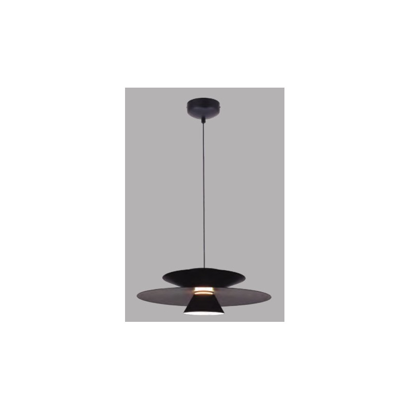 ESTRELLA  COLGANTE 12W REGULABLE NEGRO 3000ºK